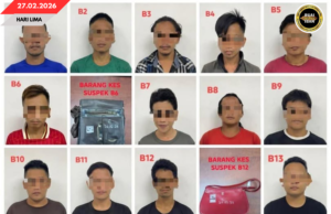 13 IKU LELAKI DITANGKAP DALAM OPERASYEN NARKOTIK BA BAU