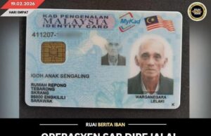 OPERASYEN SAR DIPEJALAI NGIGA SIKU LELAKI BEUMUR 84 TAUN DIRIPOTKA LENYAU