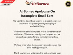 AIRBORNEO MINTA AMPUN EMAIL DI ANJUNG KE ENDA TEMBU