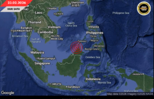 TANAH BERENYANG 6.8 MAGNITUD DI KOTA KINABALU, NADAI PENUSAH TSUNAMI DIRIPOTKA NYADI