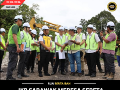 JKR SARAWAK MERESA SERETA MANSIK PROJEK NGAGA BARU JEMATAN SG MUSAH, PENYULUT KEDIATU 4.14 PERATUS