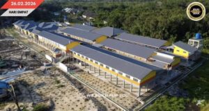 PROJEK NGAGA BEGUNAN GANTI PENUH SK HERMANUS ASSAN UDAH TEMBU MERUAN