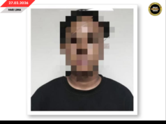 SIKU LELAKI DITANGKAP KETEGAL DIPELABAKA NGAUL PENGAWA LOTERI TI NADAI LISIN BA BAU