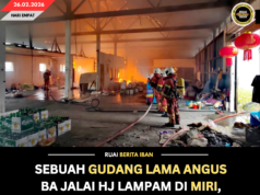 SEBUAH GUDANG LAMA ANGUS BA JALAI HJ LAMPAM DI MIRI, NADAI PENUSAH BEBADI NYAWA DIRIPOTKA