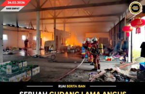 SEBUAH GUDANG LAMA ANGUS BA JALAI HJ LAMPAM DI MIRI, NADAI PENUSAH BEBADI NYAWA DIRIPOTKA