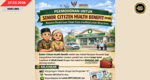 INISIATIF SCHB MANTU ORANG TUAI SARAWAK NERIMA SERVIS BERUBAT LUAR NADAI NGENA MATA DUIT