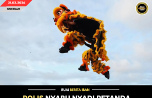 POLIS NYARU NYADI PETANDA SINGA, SASPEK NYERUNGKAI RUMAH MUJUR DITAN