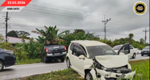 TIGA BUAH PERENGKA PENGANGKUT AKSIDEN BA JALAI KELUPU, NADAI KES BEBADI NYADI