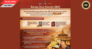 PERINTAH SARAWAK NYENDIAKA BANTU PENGASIH PEMATI (BIK) SEPENYAMPAU RM1,800 NGAGAI PEMEGAI KGC