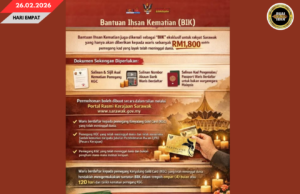 PERINTAH SARAWAK NYENDIAKA BANTU PENGASIH PEMATI (BIK) SEPENYAMPAU RM1,800 NGAGAI PEMEGAI KGC