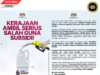 Atur terit ngagai orang salah guna subsidi petrol, MOF nyekat kad sereta nginsil kelayakan