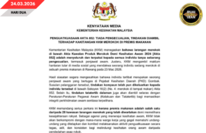 Nadai dikelaung, KKM ngambi atur terit ngagai staf nginsap ba premis pemakai