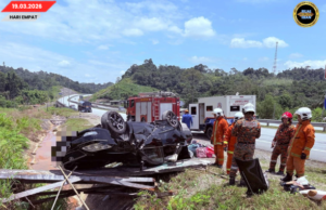 APM MERI TIMBAL ENGGAU LENGKAS BEKAUL PENUSAH EKSIDEN TI NGAUL LORI TRELER ENGGAU KERITA