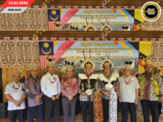 Dua iku Ketuai Komuniti Kenyah ari Lepo Abung Long Julan dichiri mangku pengawa