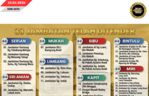 33 Projek Jematan Ditinda, Ngenegapka Pemansang Menua Pesisir Sarawak