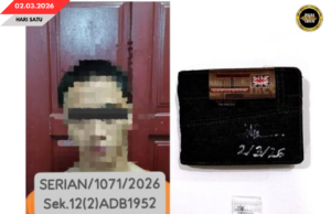 SIKU PELAJAR BEUMUR 20 TAUN DITAN KETEGAL NGEMBUAN SYABU DI SERIAN