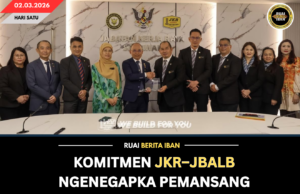 KOMITMEN JKR–JBALB NGENEGAPKA PEMANSANG INFRASTRUKTUR AI MENUA SARAWAK