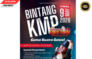 Final Bintang KMP 2026 9 MEI tu ila, panggau ngangkatka bakat baru industri muzik Iban