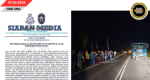 Aksiden ba jalai alun, deriba mutosikal bebadi