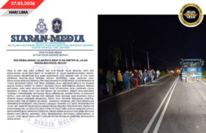 Aksiden ba jalai alun, deriba mutosikal bebadi