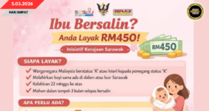 BANTU BERANAK SEPENYAMPAU RM450 NGAYANKA KOMITMEN PERINTAH SARAWAK BA PENGIBUH
