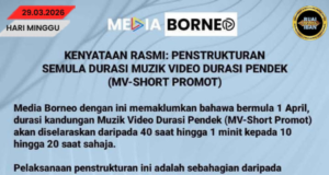 Media Borneo Ngelancharka Pengawa Nusun Baru Timpuh Promosyen Pandak MV
