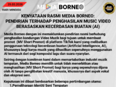 Media Borneo Nulak Isi Video Muzik ti Dipansutka Semua Ngena AI