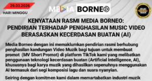 Media Borneo Nulak Isi Video Muzik ti Dipansutka Semua Ngena AI