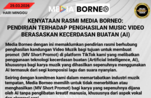 Media Borneo Nulak Isi Video Muzik ti Dipansutka Semua Ngena AI