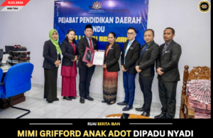 MIMI GRIFFORD ANAK ADOT DIPADU NYADI PENULUNG KANAN PENTADBIRAN SMK SEMATAN