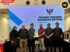 Penemuai gawa ngentaska penembu projek Opis Residen Bagi Menua Betong