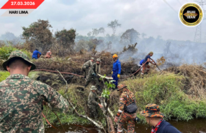 Briged Ke-9 Mantu Operasyen Ngerara Api Ti Nganguska Babas Di Sibu