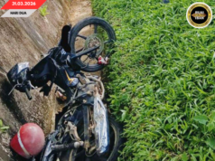 Siku orang ke ngena mutosikal bebadi nyawa pengudah aksiden enggau pikap