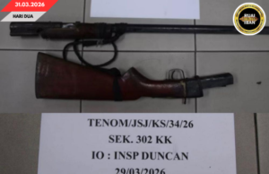 Penusah Bedarah Ba Tenom: Menyadi Munuh Menyadi, Lesi Ditimbak Polis