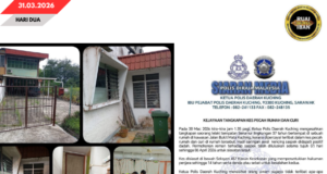 Lelaki Peranak Menua Tua Ditan Ketegal Nyerungkai Rumah Di Kuching, Positif Dadah