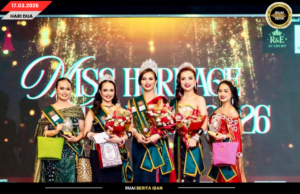 MISS HERITAGE SARAWAK 2026 NYADI RATU KETERUBAH, NGANGKATKA SADA NYAWA NGENEGAPKA PESAKA BUDAYA