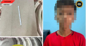 Siku Nembiak Beumur 17 Taun Ditan Ketegal Ngembuan Dadah ba Ops Tapis di Betong