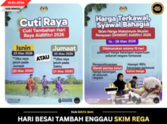 HARI BESAI TAMBAH ENGGAU SKIM REGA MAKSIMUM BESERIMBAI ENGGAU PENGERAMI HARI RAYA AIDILFITRI