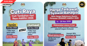 HARI BESAI TAMBAH ENGGAU SKIM REGA MAKSIMUM BESERIMBAI ENGGAU PENGERAMI HARI RAYA AIDILFITRI