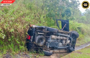 PENUSAH EKSIDEN KEDIRI EMPU BA SIMPANG 4 JALAI TAKAN, SEMUA KE BISI KAUL SELAMAT