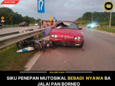SIKU ORANG KE NEPAN MUTOSIKAL BEBADI NYAWA BA JALAI PAN BORNEO