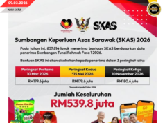 SKAS 2026 MANTU LEBIH 850,000 IKU RAYAT SARAWAK