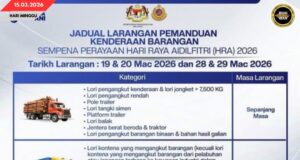 SEMUA KEREBAN PENGANGKUT BARANG DAGANG DITAGANG PANSUT KENA 19,20, 28 & 29 MARCH