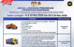 SEMUA KEREBAN PENGANGKUT BARANG DAGANG DITAGANG PANSUT KENA 19,20, 28 & 29 MARCH