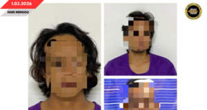 TIGA IKU LELAKI POSITIF DADAH DITAN BA OPS TISIH KHAS IPD MERADONG