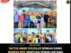 DATUK AMAR DOUGLAS NEMUAI GAWA MERESA PPS, NENTUKA PENGELANTANG ORANG KE TASAH AMPUH BAH