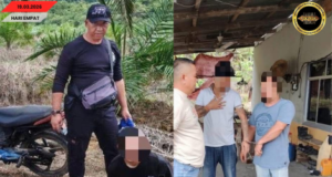 TIGA IKU LELAKI DITAN DALAM OPS BESEPADU DI SELANGAU, DIPELABAKA BEKAUL ENGGAU DADAH