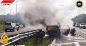TIGA IKU INDIVIDU BEBADI NYAWA, DUA IKU BAKAL BA PENUSAH EKSIDEN DI JALAI BESAI PAN BORNEO