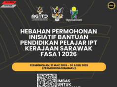 Peminta inisiatif bantu pelajar IPT perintah Sarawak renggat 1 taun 2026 dibuka