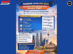 15,000 penuduk belajarka TVET diberi, peminta dibuka pagila nyetukka 8 MEI